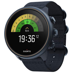 Suunto 9 Baro Reloj deportivo GPS con batería de larga duración y medición de frecuencia cardiaca en la muñeca, Sin correa de pecho, Azul Titanium características