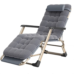 Tumbonas De Gran Tamaño Plegable Sillón Acolchado, Portátil Confortable Gravedad Cero Cojín del Sillón para Dormitorio Sala de Estar Oficina, Soporta  en oferta