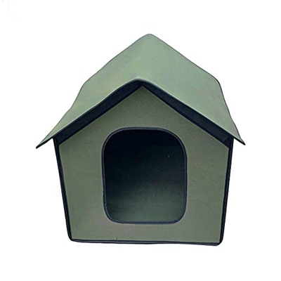 Caseta de perro para exteriores, impermeable y atractiva, para perros pequeños y grandes, plegable, fácil de montar, perfecta para tu jardín, terraza 