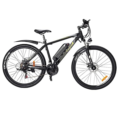 Eleglide M1 Plus Bicicleta Eléctrica 27.5" Cleta Eléctrica de Montaña 250W Motor 25km/h, 100km Kilometraje IPX4 Freno de Disco Doble Bicicletas Urbana