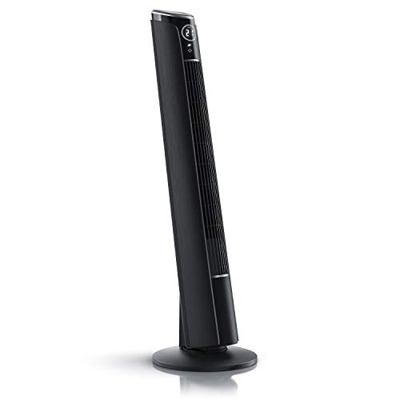 Brandson Brandosn 722303587854 Ventilador de torre inclinable, 108 cm, diseño negro nocturno, 3 unidades
