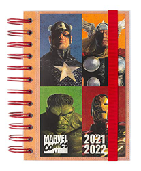 Agenda Marvel Comics 2021-2022 - Agenda escolar 2021-2022 / Agenda 2021 día por página - Agenda 11 meses desde Agosto de 2021 a Junio de 2022 | Produc en oferta