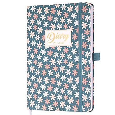Amazon Brand - Eono Academic Diary 2021-2022, A5 Week to View Planner de julio de 2021 a junio de 2022, diario perfecto para su planificador diario
