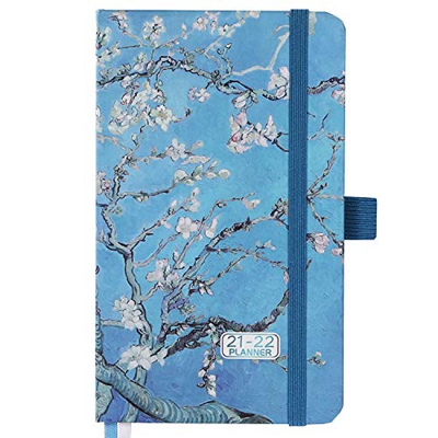 Agenda 2021-2022 A6 – planificador semanal de julio de 2021 hasta junio de 2022, 16 × 10 × 1,5 cm