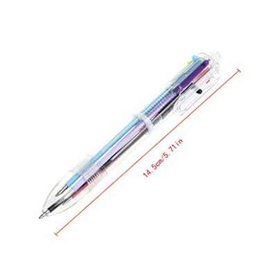 MIORIO 6 Colores en 1 bolígrafos, bolígrafo Multicolor, papelería de Oficina para Estudiantes
