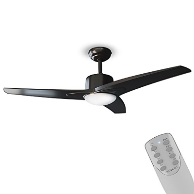 Cecotec Ventilador de Techo con Mando a Distancia, Temporizador y Luz LED EnergySilence Aero 470. 55 W, 106 cm de Diámetro, 3 Aspas, 3 Velocidades, Fu
