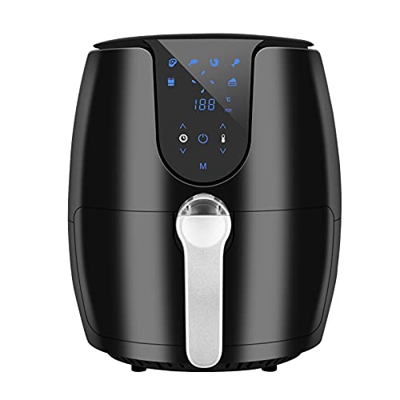 Freidora sin Aceite, 3,5L Freidora de Aire Caliente con 6 Programas, Air Fryer con Temperatura y Temporizador Ajustable, Cesta Antiadherente, Libre de