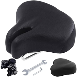 Asiento de bicicleta Universal, paquete de 4 abrazaderas de asiento de cojín de bicicleta engrosadas con amortiguación de golpes más cómodas, herramie características