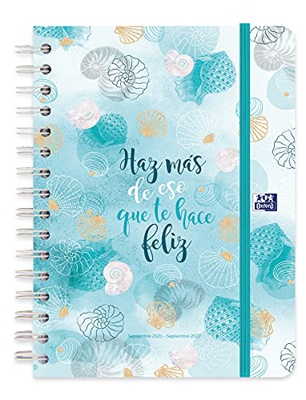 Oxford, Agenda 2021 2022, Semana Vista, A5 (15 x 21 cm), Feliz