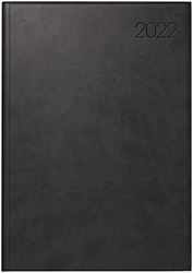 Agenda semanal con calendario de dirección, 1 semana en 2 páginas, 17 x 24 cm, cubierta de piel sintética suave al tacto, color negro, calendario 2022 precio