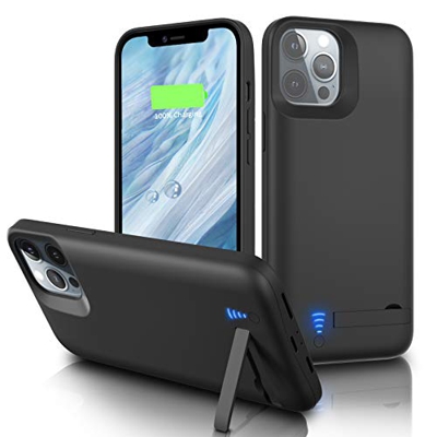 Gladgogo Funda Batería para iPhone 12/12 Pro [6000 mAh] Funda Cargador Carcasa Batería