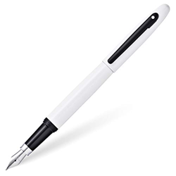Sheaffer E0942553 Pluma Estilográfica VFM Plumín Punto Medio Laca, Blanco Brillante en oferta