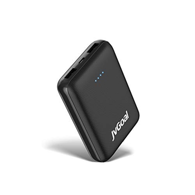 JvGoal Cargador portátil de bolsillo de 10000 mAh, doble puerto USB de 2,4 A, mini batería externa compatible con iPhone 11 Pro/XS Max/8/7/6S, Samsung