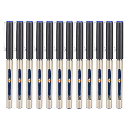 Rollerball Pens 12pcs Plastic Shell 0.5MM Liquid Ink Needle Type Pen Set para papelería de oficina o escuela(Azul) en oferta