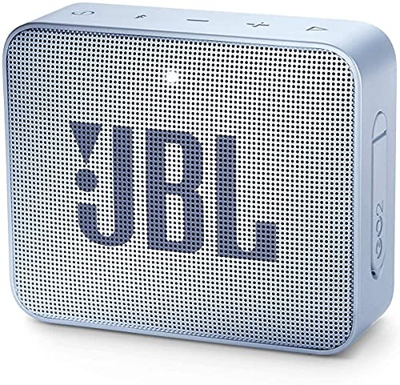 JBL GO 2 Altavoz Bluetooth portátil, Impermeable IPX7, con micrófono, hasta 5 Horas de autonomía, Azul Claro