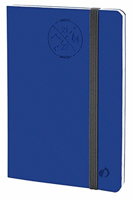 Quo Vadis – Agenda semanal WEEKLY – Planning 21 SD – septiembre de 2021 a diciembre de 2022 – 15 x 21 cm – Tapa Everest azul con elástico