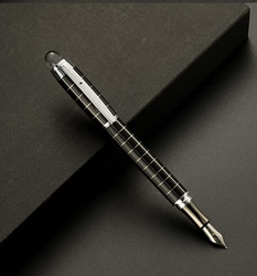 Plumas Estilograficas punta fina de 0.5mm metal,plumin de Iraurita para una escritura precisa y elegante,cuerpo metalico y capuchon con cierre de giro precio