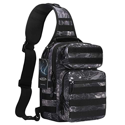 G4Free Mochila de Honda Táctica Ligera al Aire Libre Mochila de Deporte Militar Asalto Hombro Pequeño Una Correa Sling Molle Paquete de Cofre
