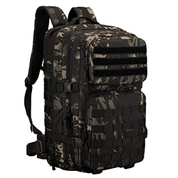 HUNTVP 45L Mochila Táctica de Nylon Bolsa de Asalto Estilo Militar Bolsa Impermeable para Caza Viajar Aire Libre Trekking Senderismo - Camuflaje precio