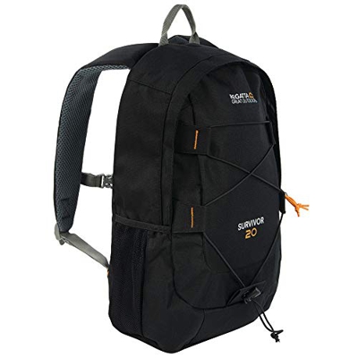 Regatta Survivor Iii - Mochila de senderismo acolchada para hombre, Hombre, Mochila, EU139 800000, negro, 20 Litros