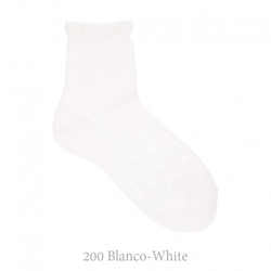 Calcetín Corto Bolillo Calado Condor. 200-blanco 10 características
