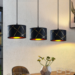 Lindby Sindri lámpara colgante, 3 luces características