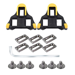 WOWSPORT Juego de calas y Cubierta para Bicicleta,Compatible con SPD-SL,SPD,Look Delta Bicycle Cleat,6 Degree Float- para Bicicleta de Carretera y Cic precio