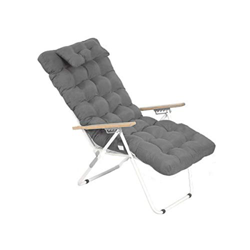 COJIN Tumbona Acolchada Varios TAMAÑOS Y Colores. COJIN Tumbona DE Playa. COJIN DE Silla DE Playa.COJIN Mecedora (Gris, 150 x 55 cm) en oferta