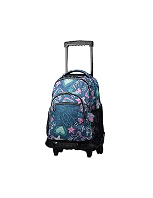 TOTTO MORRAL Rue BOMPER RENGLONES Mochila con Ruedas, Juventud Unisex, Estampado (Multicolor), Talla Única