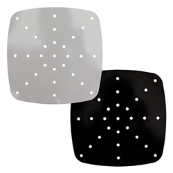 AIEX 2 Revestimientos Cuadrados Reutilizables De Freidora De Aire De 21.6cm Alfombrillas Perforadas De Silicona Antiadherente para Freidora De Aire pa en oferta