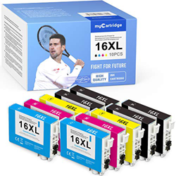 MyCartridge 10 cartuchos de tinta compatibles con Epson 16XL para Epson Workforce WF-2750DWF WF-2760DWF WF-2660DWF WF-2650DWF WF-2630WF WF-2540WF WF-2 precio