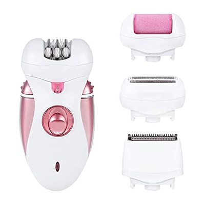 XIXIDIAN Epilator para Mujeres - 3 en 1 Depilador de depilación Epilator Lady Shaver para Bikini, Pierna, Brazo, axila, Barbilla, Mojado y seco, Recar