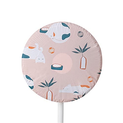 zhangsan Ventilador redondo de pie de protección contra el polvo, ventilador eléctrico, protección contra el polvo