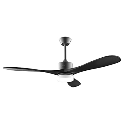 Cecotec Ventilador de Techo con Mando a Distancia, Temporizador y Luz LED EnergySilence Aero 5290 Stone Pro. 35 W, Motor DC, 52", 3 Aspas, 5 Velocidad