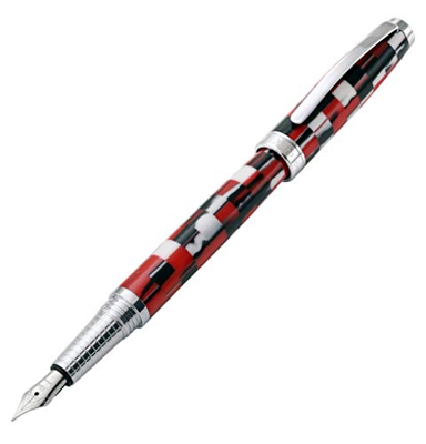 Xezo Urbanite II Trek - Pluma estilográfica de punta fina (2 unidades), color rojo