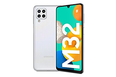 Samsung Smartphone Galaxy M32 con Pantalla Infinity-U FHD sAMOLED de 6,4 Pulgadas, 6 GB de RAM y 128 GB de Memoria Interna Ampliable, Batería de 5000 