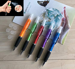 Igienic Pen - Bolígrafo en spray con 5 bolígrafos con recipiente para desinfectantes de manos precio