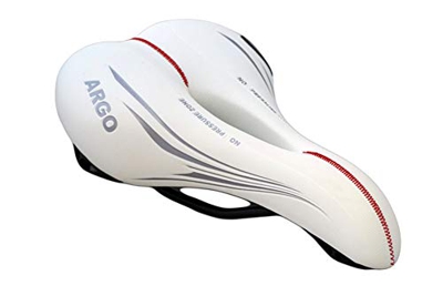 Cucuba® Sillín Montegrappa Original Ideal para Bicicletas De Montaña Bicicleta De Competición En Cuero Sintético 100% Producto Artesanal Canal Antipro
