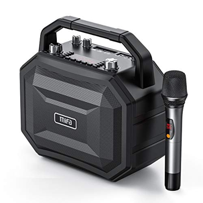 MIFA M520 Party Speaker Altavoz Bluetooth Fiesta 100W Boombox con Función Karaoke, Microfono Incluido, True Wireless Stereo, Puertos USB, Tarjeta Micr