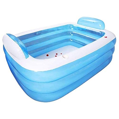 GAOTTINGSD Piscinas Hinchable Inflable portátil de bañera de Adulto PVC Plegable Bañera Independiente, Conveniente for el Adulto bañar a los niños 150