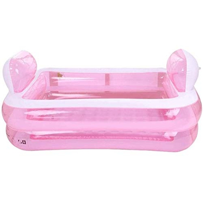 GAOTTINGSD Piscinas Hinchable Hogar Inflable Engrosamiento Gran bañera Plegable Baño Barril de plástico de Material de PVC Blando 152 * 108 * 60cm
