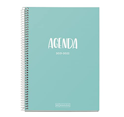 Miquelrius - Agenda Septiembre 2021 Junio 2022, Semana Vista, Tamaño 15 x 21.3 cm, Bilingüe Español e Inglés, Azul precio