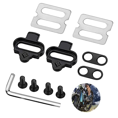 otutun Kit de Tacos de Bicicleta, Sujecion Pedal ,Tacos de Pedal de Bicicleta, Placa de Pedal de Bloqueo de Bicicleta de Montaña de Carretera Interior
