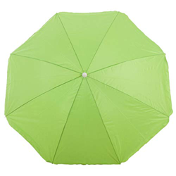 Sombrilla para Playa y Piscina Nylon Orientable Solar UV 8 Varillas Funda con Asa (160 cm, Verde) precio