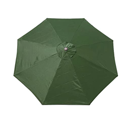 BDSJBJ Parasol de repuesto para sombrilla de patio, 3 m, paraguas de repuesto, para exteriores, patio, piscina, sombrilla voladiza (verde) características