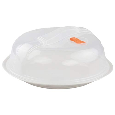 Grunkel - MICROTOP-01 - Tapadera de plástico para microondas. Compatible con todo tipo de microondas, evitar el uso en modo Grill ó Hornos - Plástico
