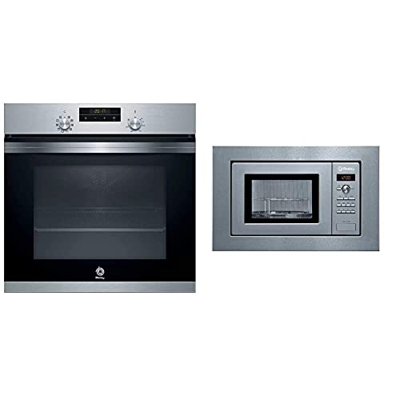 Balay 3Hb4331X0 Horno Multifunción, Aqualisis, Acero Inoxidable, 60X60Cm, Capacidad 71 L + 3Wgx1929P Microondas Integrable