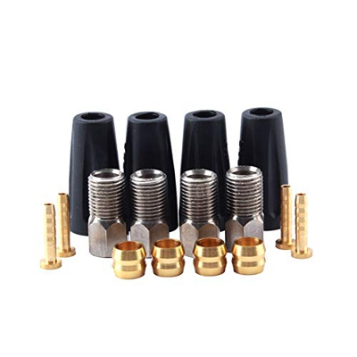 Reemplazo portátil de la Manguera del Freno de Bicicletas Set Durable Tubo Bicicletas hidráulico de Frenos Tornillos Bicicletas Conector del Tubo de A