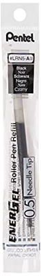 Pentel - Recambio para tinta de bolígrafo (0,5 mm, tinta negra)