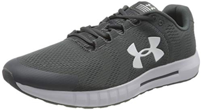 Under Armour Micro G Pursuit, Zapatillas para Correr de Carretera Hombre, Pitch Gray Blanco Blanco, 40 EU
